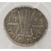 AUSTRALIA 1955 . THREEPENCE . ERROR . STRUCK ON ELIPTICAL FLAN